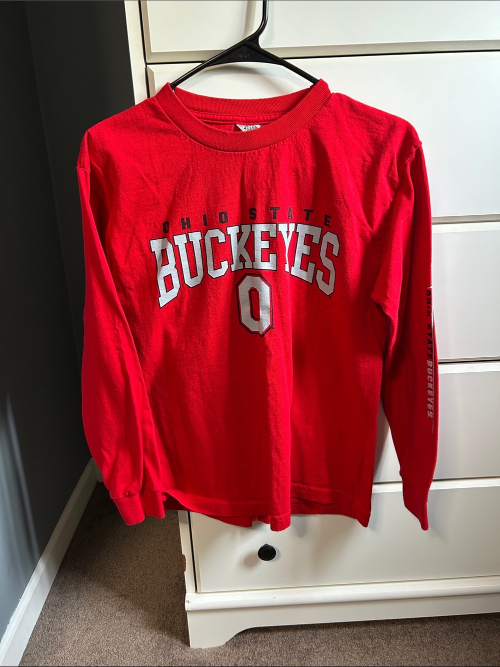 Ohio State Buckeyes Red Long-Sleeve Kids Tee
